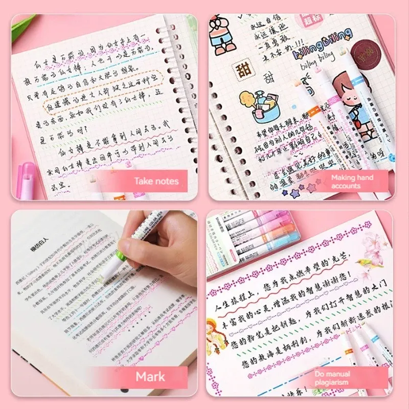 Kawaii Highroller Marker Pen Set 6pc 2