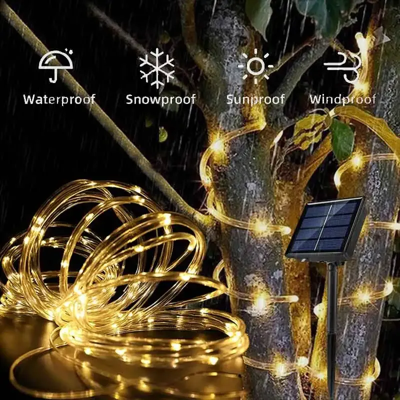 Solar Rope Lights - 8 Light Modes 2