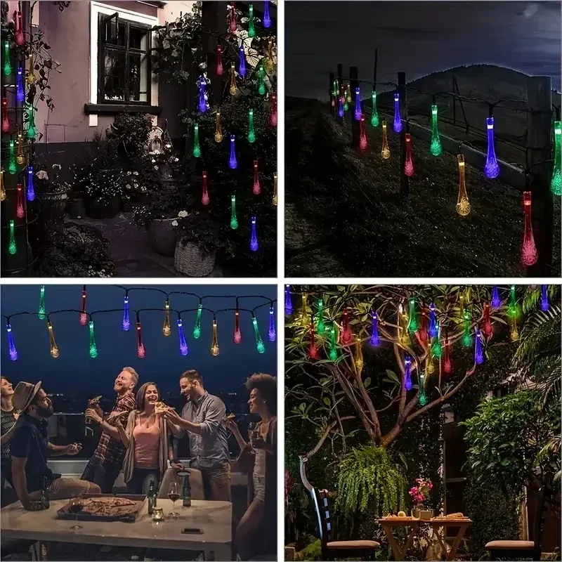 Solar Raindrop Outdoor Lights 4