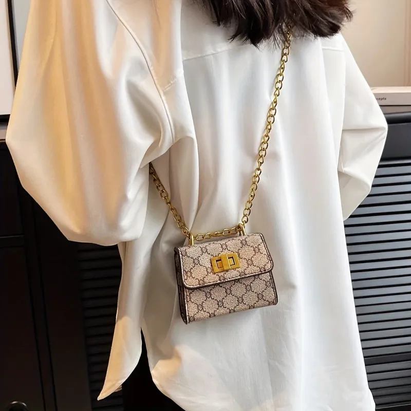 Geometric Pattern Mini Crossbody Bag 1