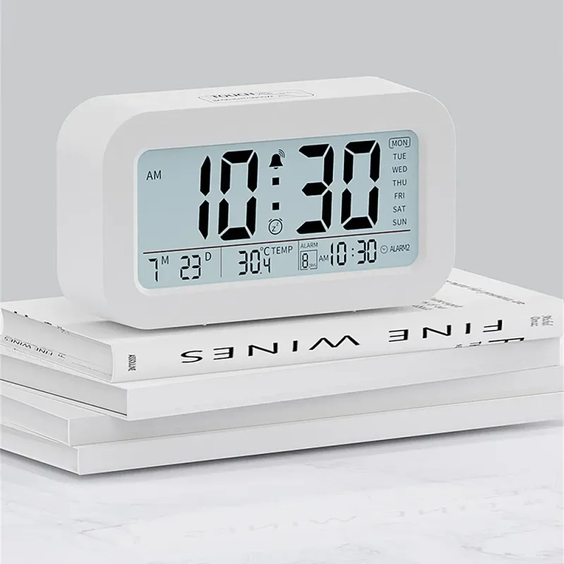 LCD Digital Alarm Clock with Temp 1