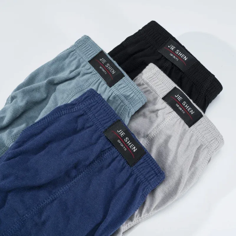 Men's Cotton Breathable Briefs 4-Pack XL-5XL 4