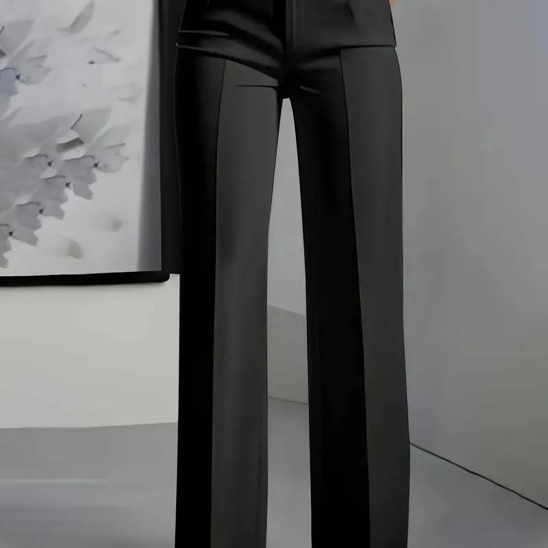 Women's High-Waisted Straight Suit Pants 4