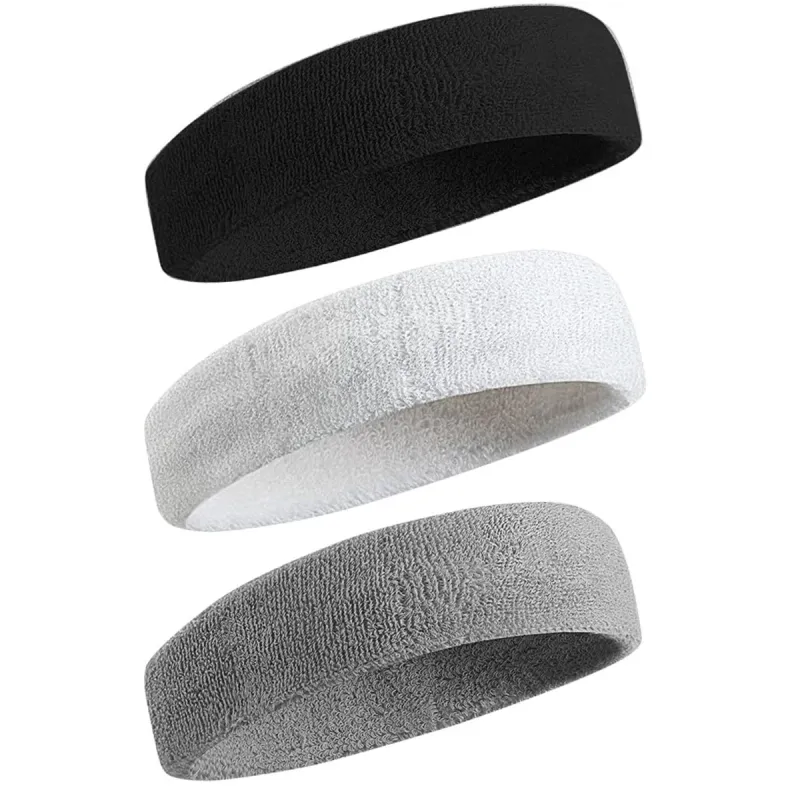 3-Pack Sweatproof Sports Headbands 1