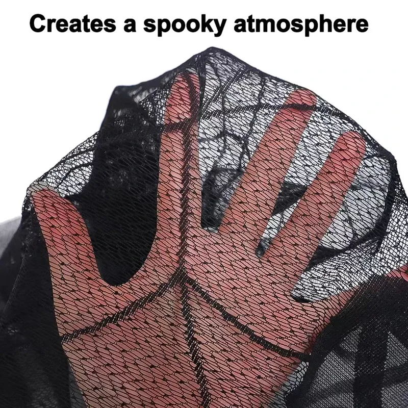 Halloween Lace Bat Spider Tablecloth 6