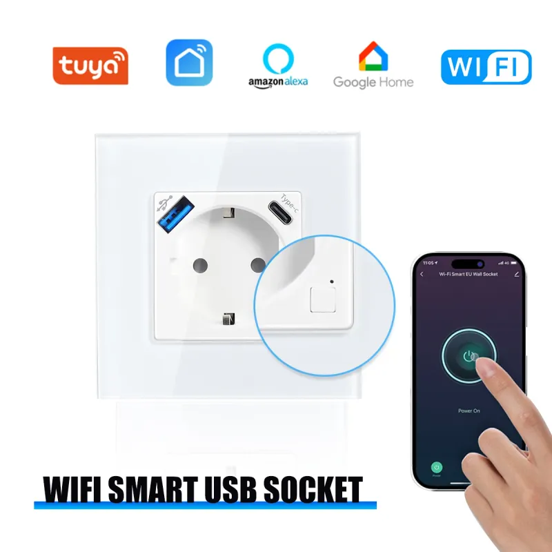 GEYA WiFi Smart EU Socket 20W Type-C 1
