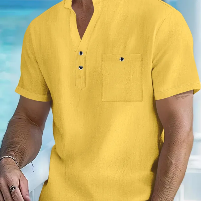 Men's Cotton Linen Casual Shirt 5