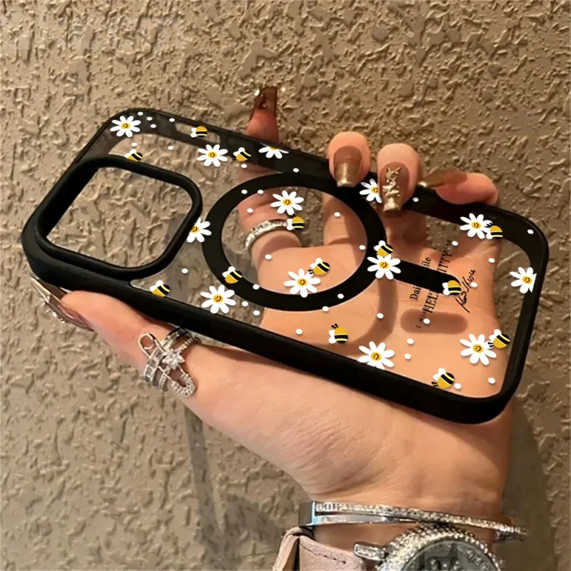 Daisy Bee iPhone Case with MagSafe 3