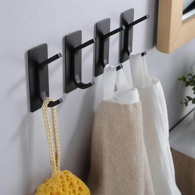 No Drill Adhesive Wall Hooks (4-Pack) 5
