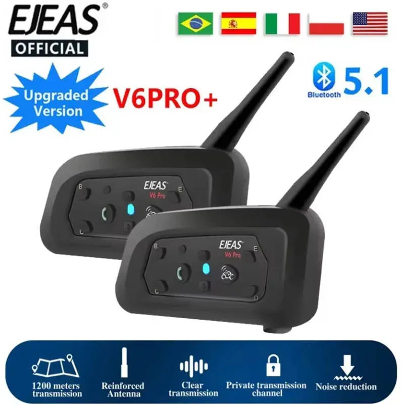 EJEAS V6 Pro Motorcycle Intercom 1