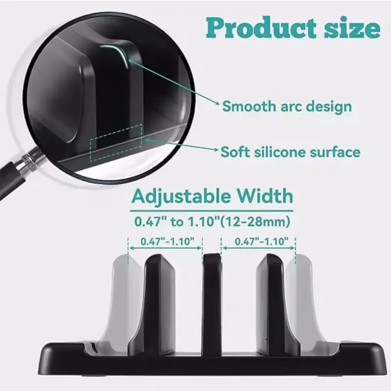 Vertical Laptop Stand Holder Dock 6