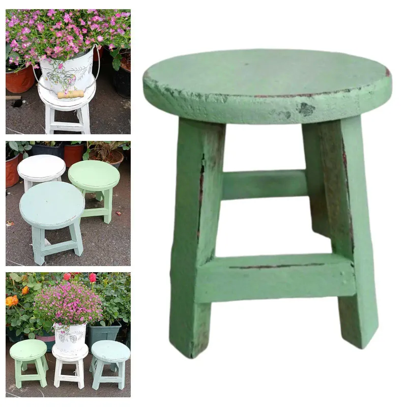 Rustic Wood Plant Stand 5