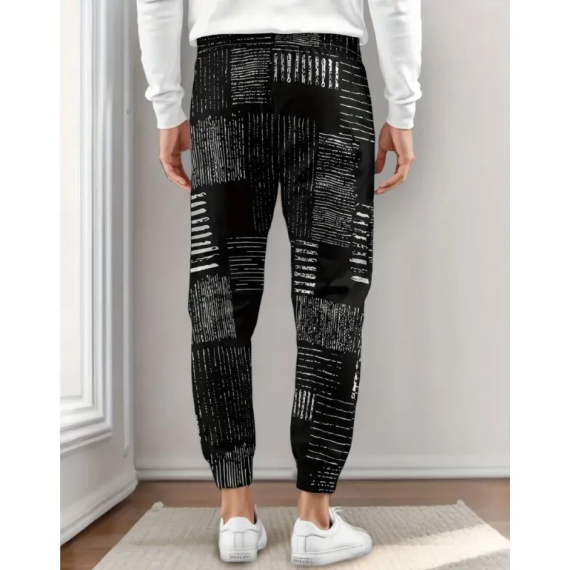 Striped Slim Fit Joggers with Pockets 2