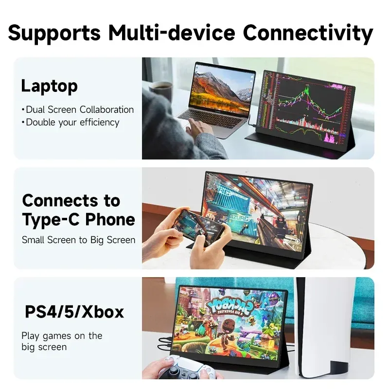 XOWIN 15.6" Portable Monitor 3