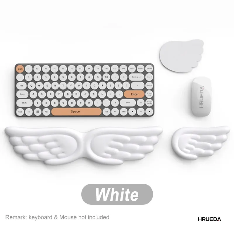 Angel Wing Memory Foam Wrist Rest Set 6