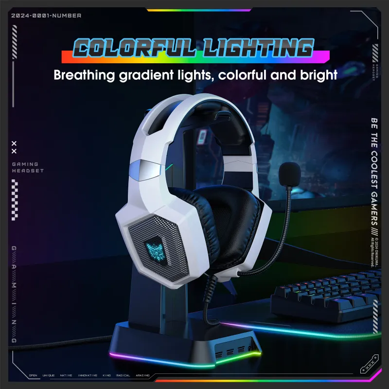 Onikuma Gaming Headset with RGB Lights 3