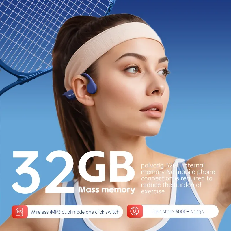 POLVCDG Bone Conduction Headset IPX8 32GB 2