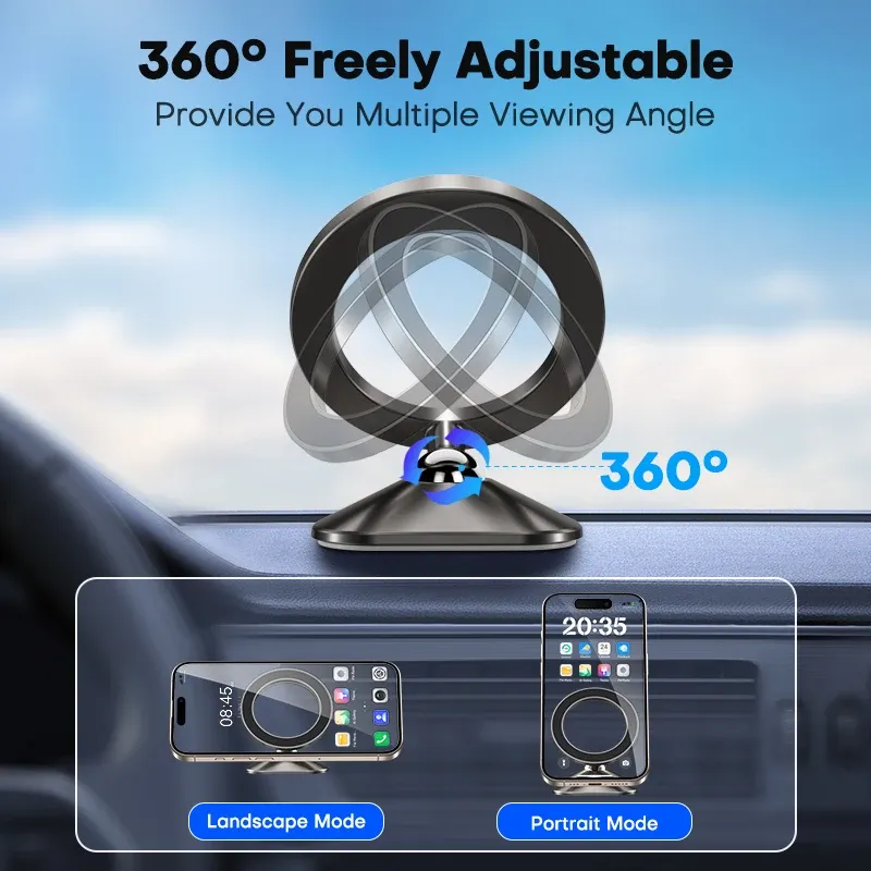 QOOVI Mini Magnetic Car Phone Holder 5