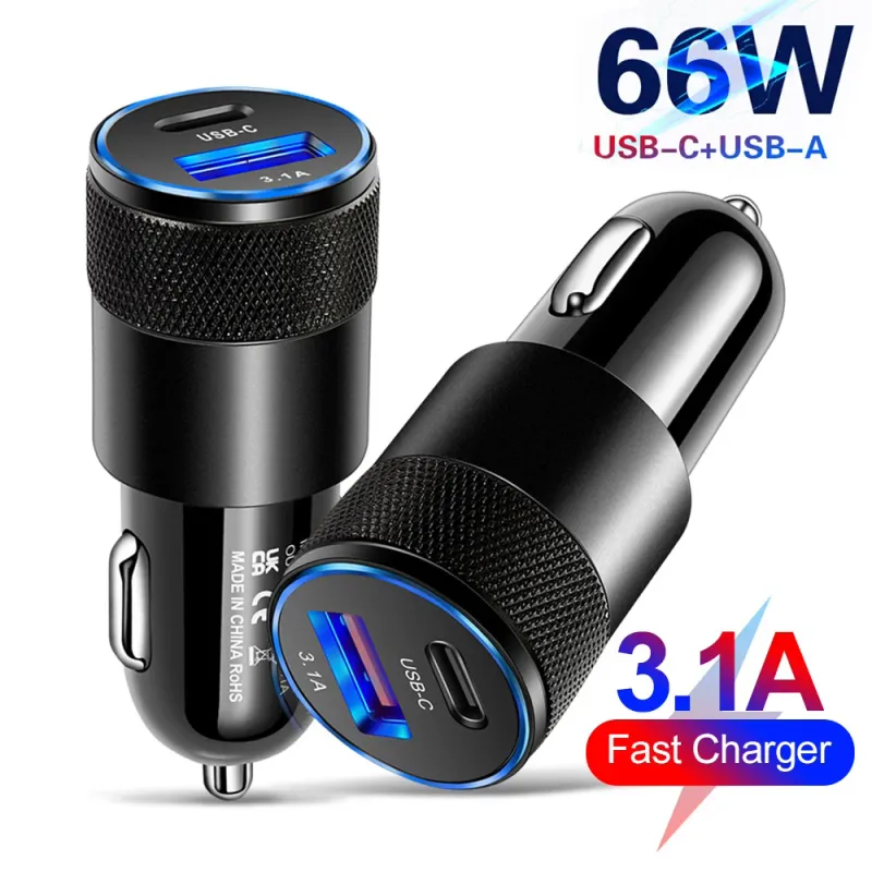 66W USB-C Car Charger Adapter 1