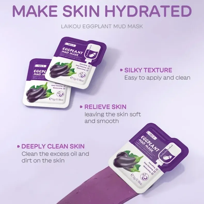 LAIKOU 5pcs Hydrating Sleeping Face Mask 4