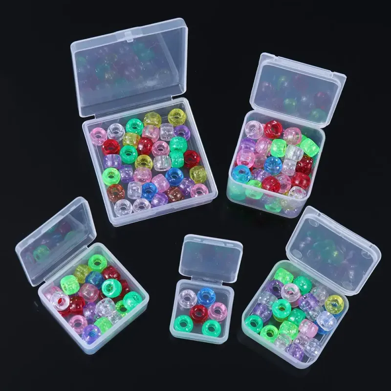 Clear Plastic Multi-Compartment Storage Box 1