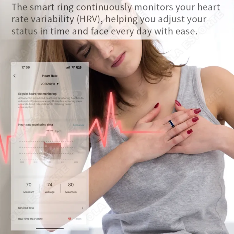 HT30 Waterproof Smart Health Ring 5