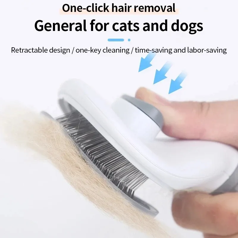 Stainless Steel Pet Grooming Brush 3