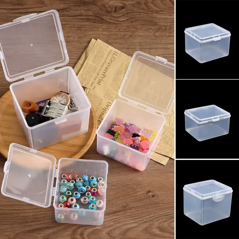 Clear Plastic Storage Box with Lid 1