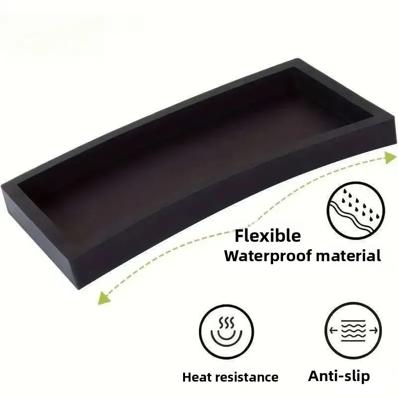 Silicone Bathroom Vanity Tray Organizer 2