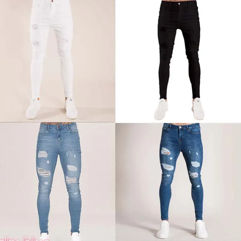 Ripped Skinny Streetwear Jeans for Men 5