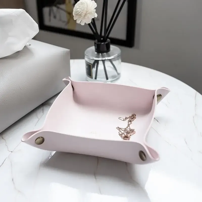 PU Leather Desk Catch-All Tray 2