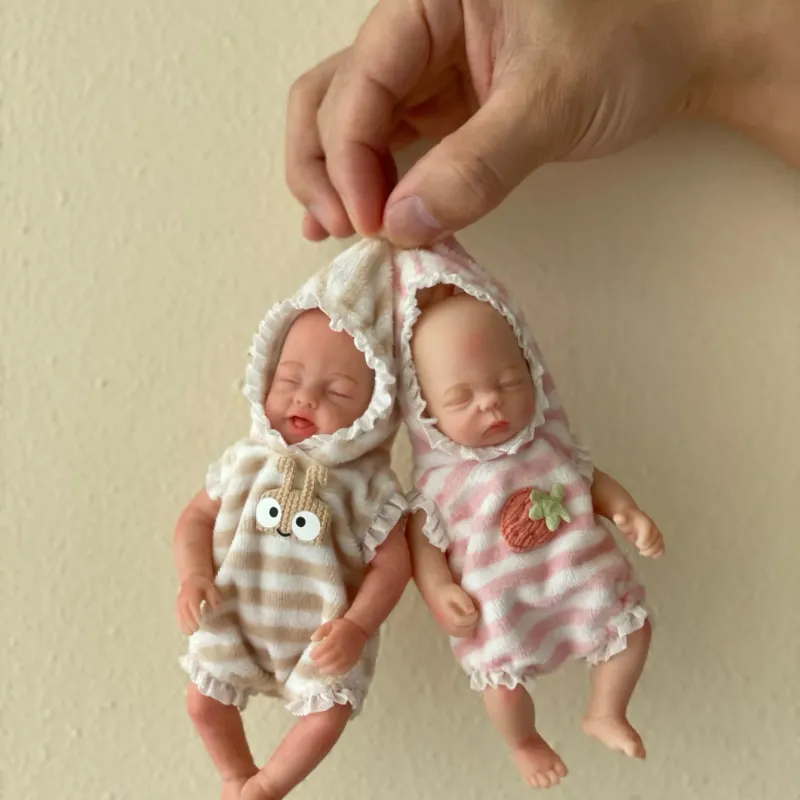 Mini Silicone Reborn Baby Doll 4