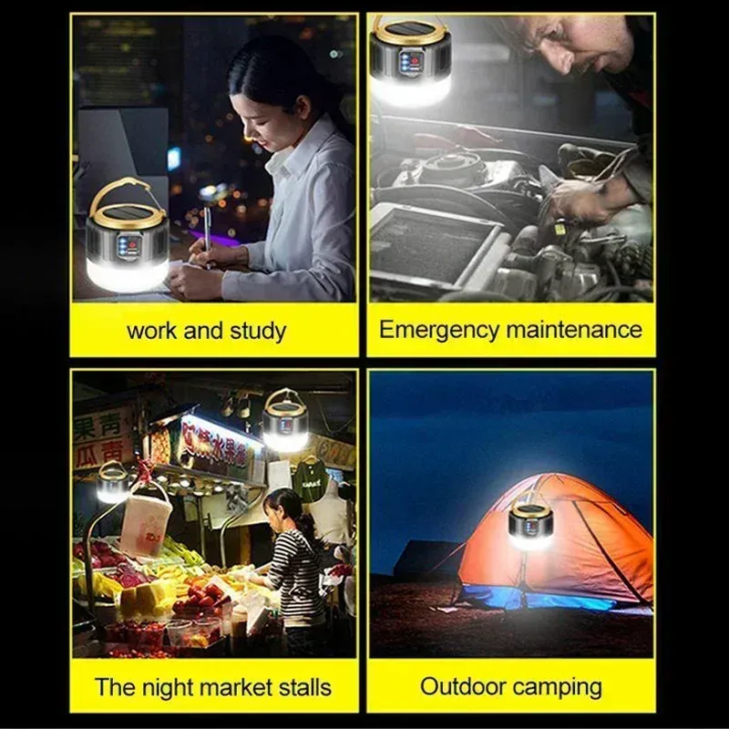 Solar LED Camping Lantern with Remote 5
