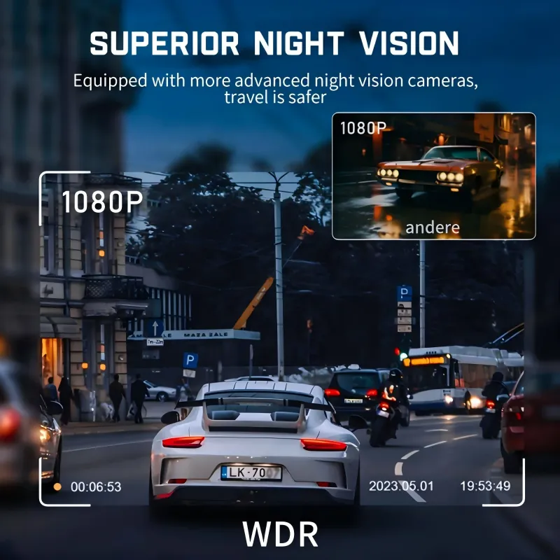 4 Channel WiFi Dash Cam with Night Vision 5