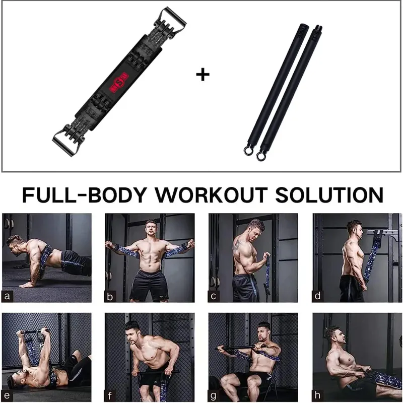 Heavy Duty Resistance Band Bar Set 5