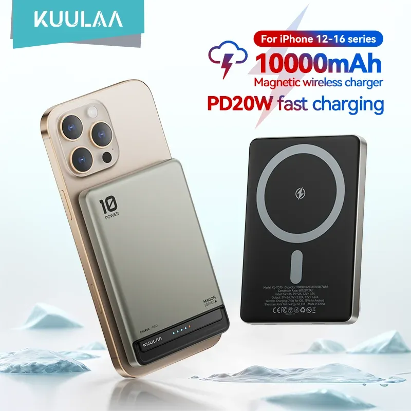 KUULAA Magnetic 10000Ah Power Bank for iPhone 1