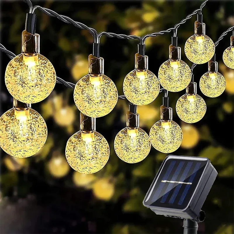 Solar Crystal Globe String Lights 2