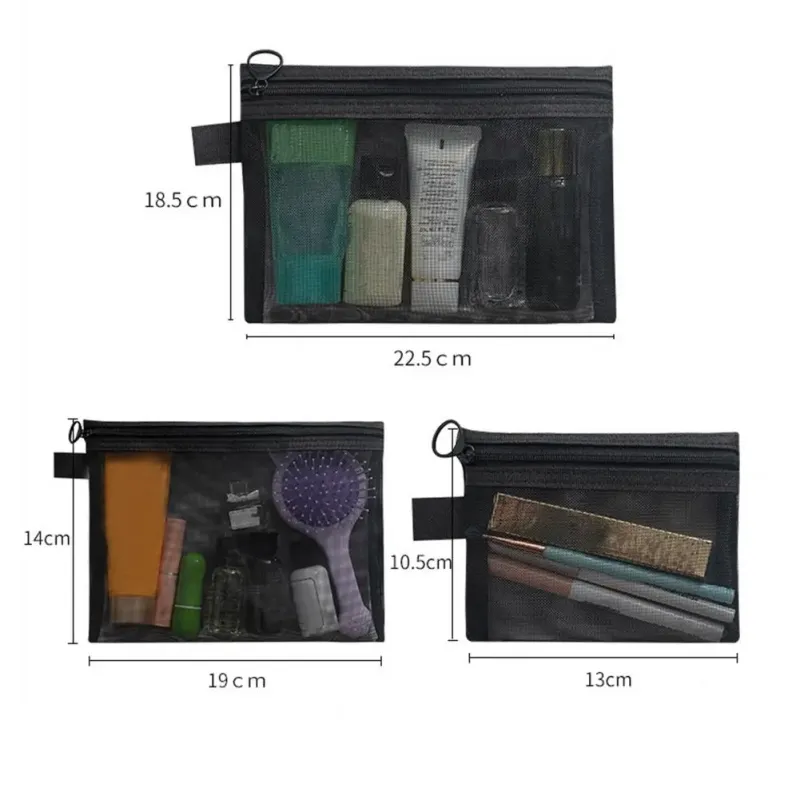 Nylon Mesh Travel Organizer Pouch 2