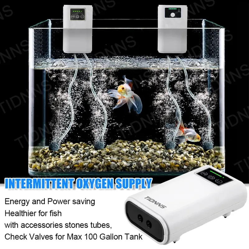 Portable USB Rechargeable Aquarium Air Pump 3