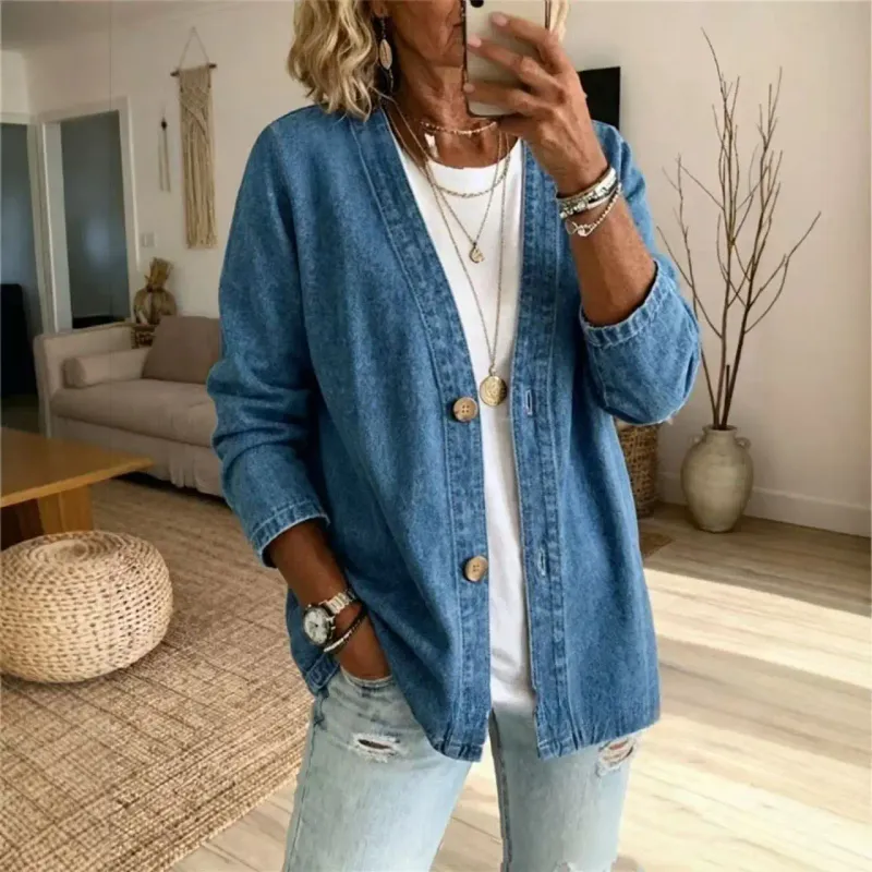 Women's Casual Denim Cardigan Jacket 3