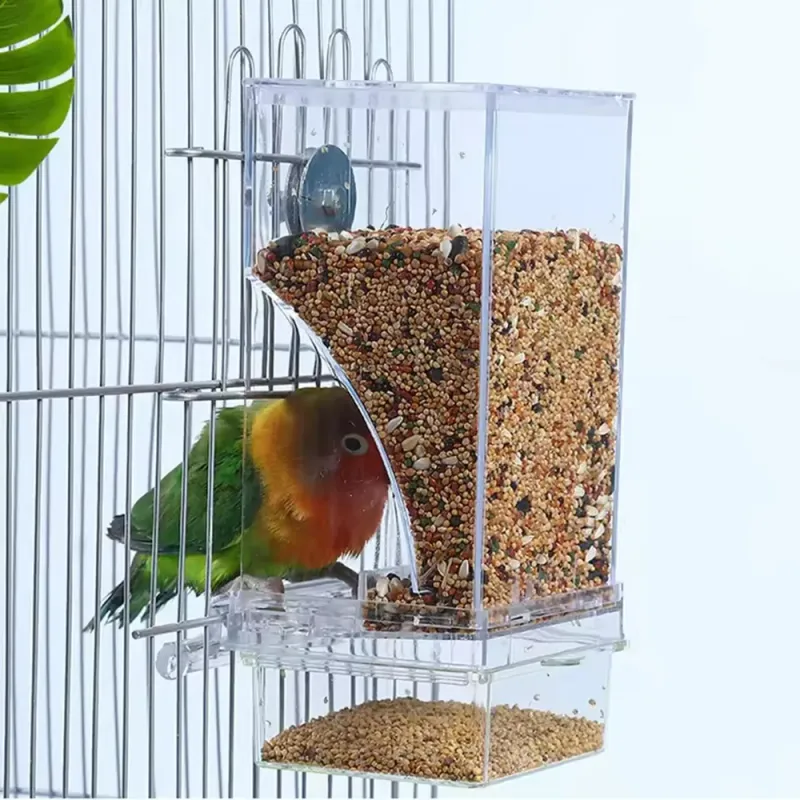 Parrot Feeder Anti-Spill Bird Food Box 1