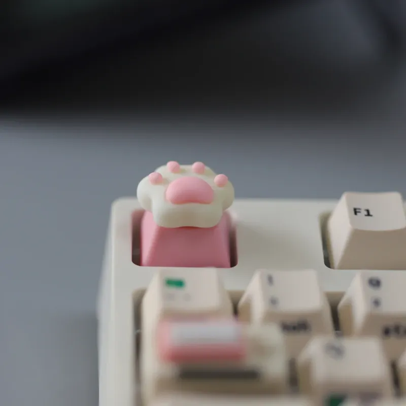 Anime Cat Girl Pink PBT Keycaps 3