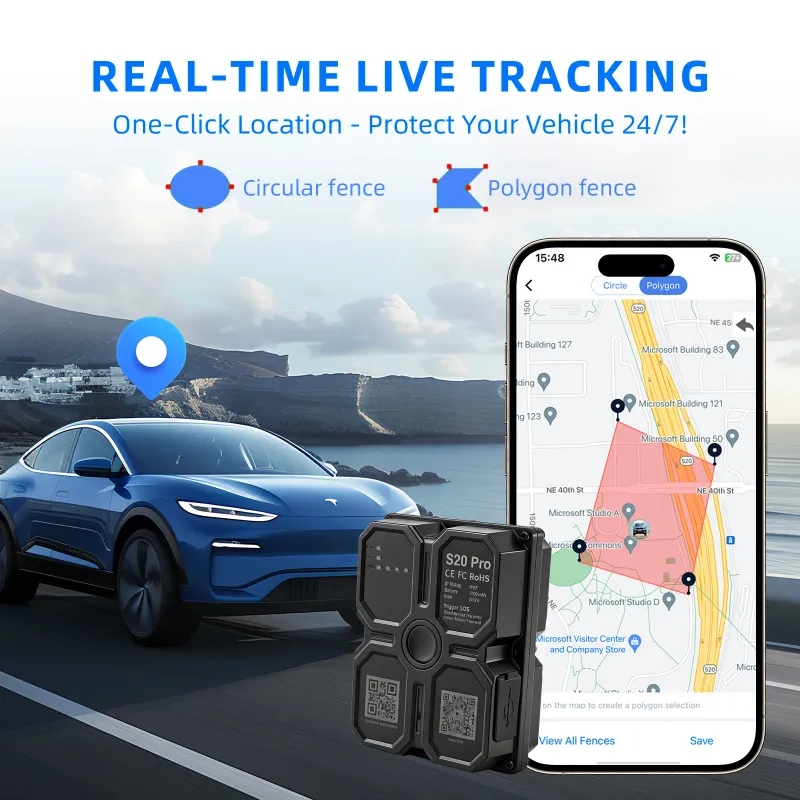 4G Waterproof GPS Vehicle Tracker with Magnetic Mount 1