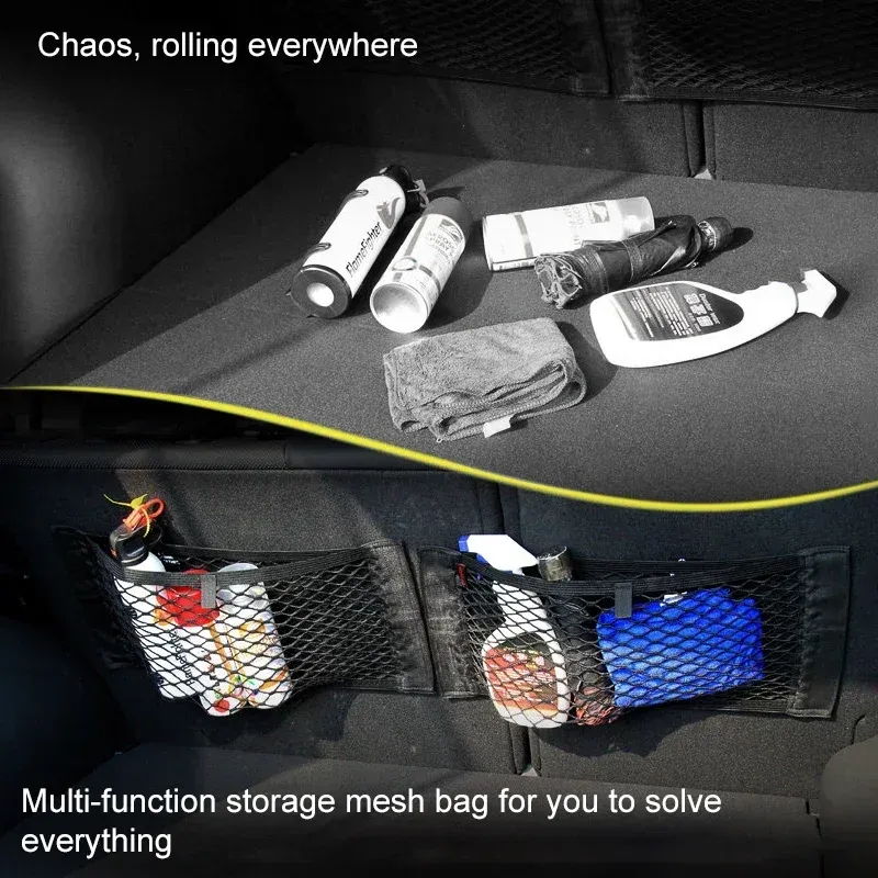 Car Seat Back Mesh Storage Organizer 2
