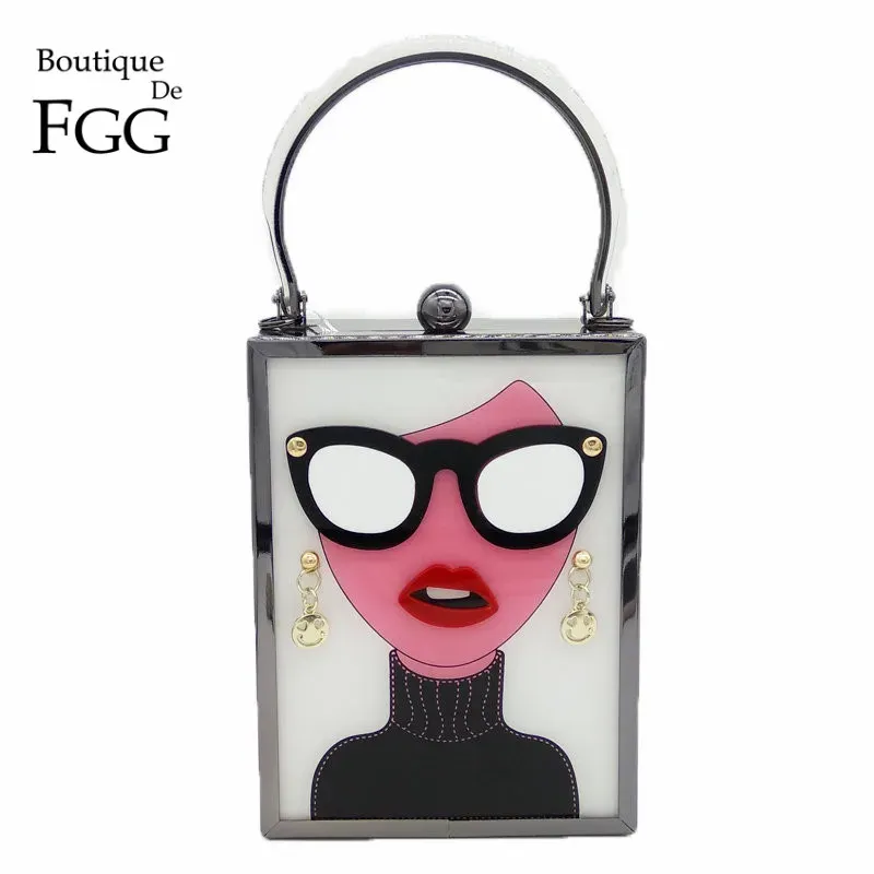 FGG Metal Chain Crossbody Clutch 1