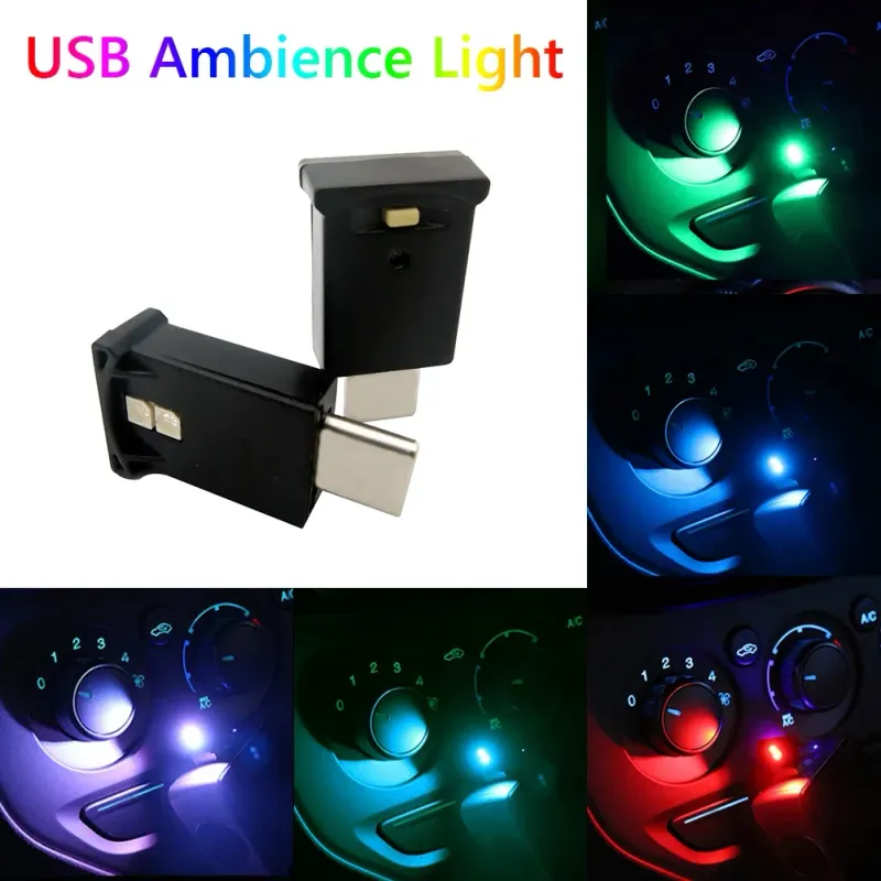 Mini Type-C RGB Ambient Light for Tesla 2