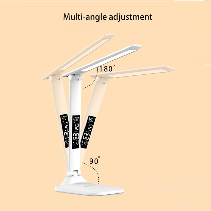 Folding USB Desk Lamp with Alarm Clock 5
