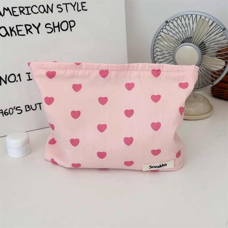 Pink Love Women Cosmetic Makeup Bag 1