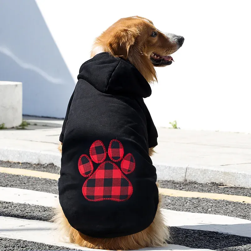 Winter Fleece Dog Hoodie with Hat 2