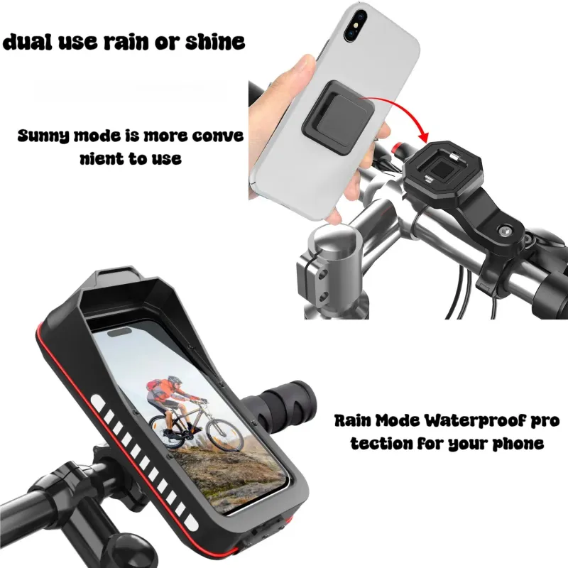 Waterproof Bike & Motorcycle Phone Mount Bag 3